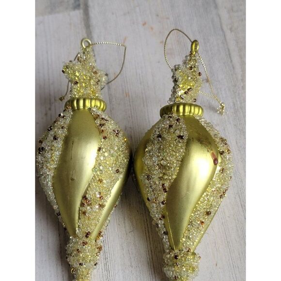 Unique green pointed star set ornament Xmas decor - Picture 6 of 12